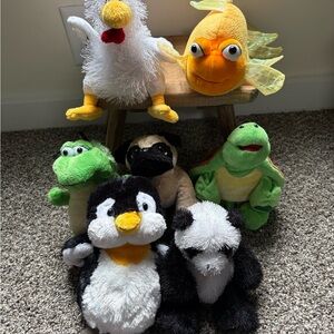 Lot of 6 Webkinz and 1 Lil kinz